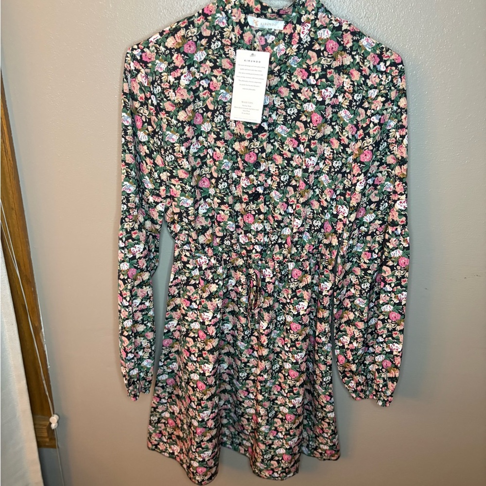 Floral Long-Sleeve Dress